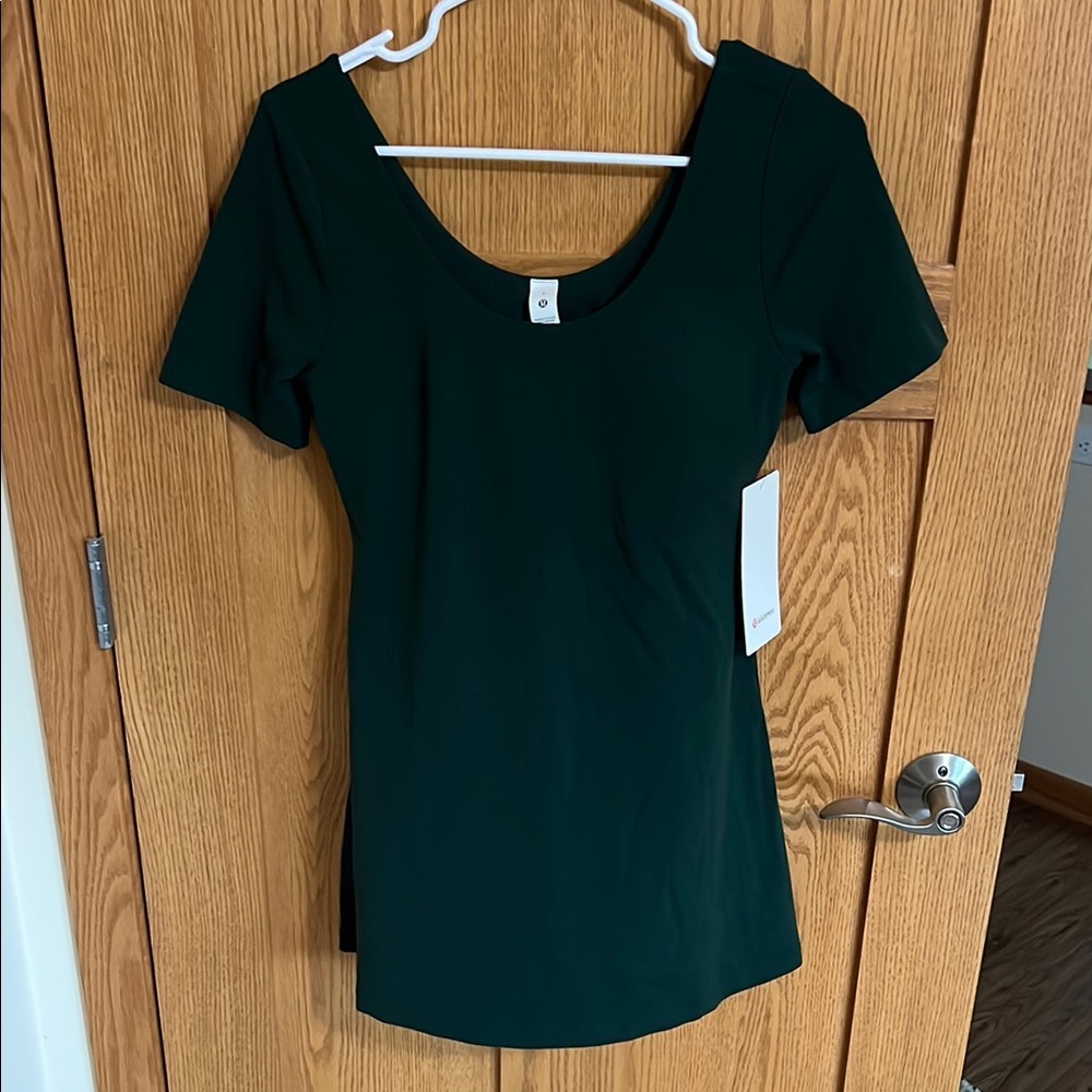 Lululemon Align Dress Short Sleeve Legacy Green Size 8